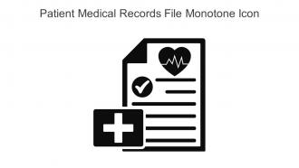 Patient Medical Records File Monotone Icon In Powerpoint Pptx Png And Editable Eps Format