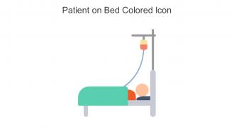 Patient On Bed Colored Icon In Powerpoint Pptx Png And Editable Eps Format