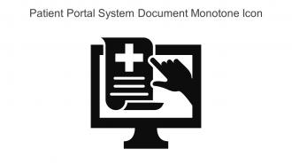 Patient Portal System Document Monotone Icon In Powerpoint Pptx Png And Editable Eps Format
