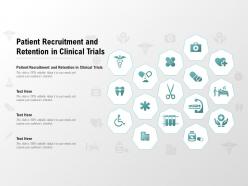 Patient recruitment and retention in clinical trials ppt powerpoint presentation model