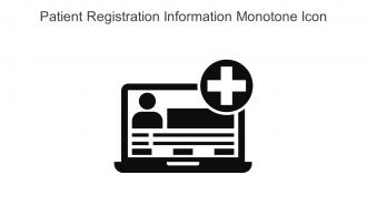 Patient Registration Information Monotone Icon In Powerpoint Pptx Png And Editable Eps Format