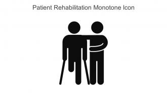 Patient Rehabilitation Monotone Icon In Powerpoint Pptx Png And Editable Eps Format