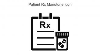 Patient Rx Monotone Icon In Powerpoint Pptx Png And Editable Eps Format