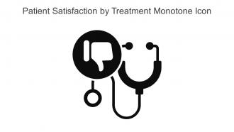 Patient Satisfaction By Treatment Monotone Icon In Powerpoint Pptx Png And Editable Eps Format