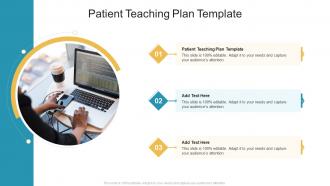 Patient Teaching Plan Template In Powerpoint And Google Slides Cpb