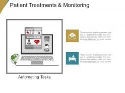 Patient Treatments And Monitoring Ppt Example Professional