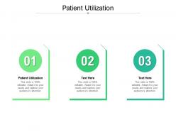 Patient utilization ppt powerpoint presentation slides templates cpb
