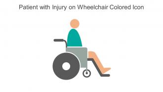 Patient With Injury On Wheelchair Colored Icon In Powerpoint Pptx Png And Editable Eps Format
