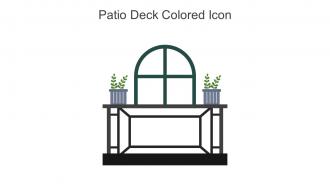Patio Deck Colored Icon In Powerpoint Pptx Png And Editable Eps Format