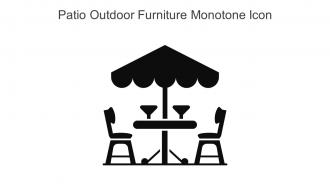 Patio Outdoor Furniture Monotone Icon In Powerpoint Pptx Png And Editable Eps Format