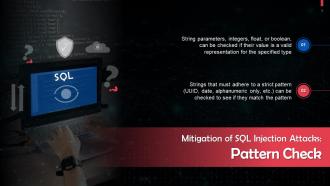 Pattern Check For Mitigating SQL Injection Attacks Training Ppt