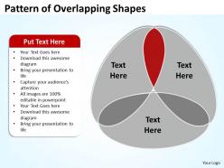 Pattern of overlapping shapes 3 stages 10
