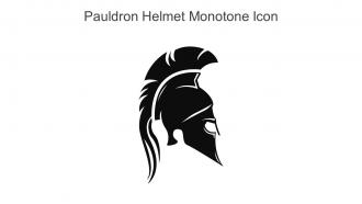 Pauldron Helmet Monotone Icon In Powerpoint Pptx Png And Editable Eps Format