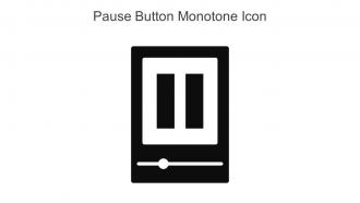 Pause Button Monotone Icon In Powerpoint Pptx Png And Editable Eps Format