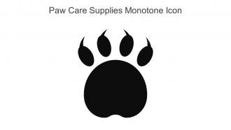 Paw Care Supplies Monotone Icon In Powerpoint Pptx Png And Editable Eps Format