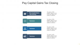 Pay capital gains tax closing ppt powerpoint presentation portfolio examples cpb