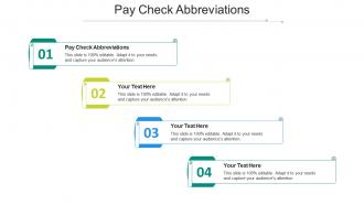 Pay check abbreviations ppt powerpoint presentation inspiration outfit cpb
