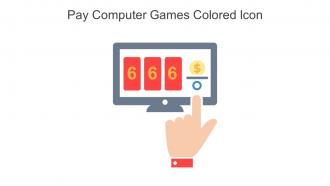 Pay Computer Games Colored Icon In Powerpoint Pptx Png And Editable Eps Format