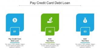 Pay Credit Card Debt Loan Ppt Powerpoint Presentation Slides Show Cpb