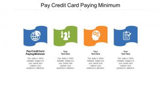 Pay credit card paying minimum ppt powerpoint presentation icon graphic images cpb