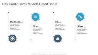 Pay Credit Card Reflects Credit Score In Powerpoint And Google Slides Cpb