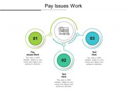 Pay issues work ppt powerpoint presentation professional deck cpb