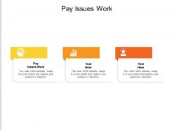 Pay issues work ppt powerpoint presentation summary background image cpb