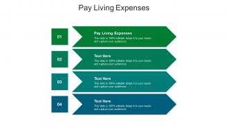 Pay living expenses ppt powerpoint presentation infographic template design inspiration cpb