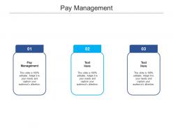 Pay management ppt powerpoint presentation outline visual aids cpb