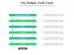 Pay multiple credit cards ppt powerpoint presentation icon background image cpb