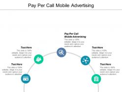 Pay per call mobile advertising ppt powerpoint presentation icon diagrams cpb