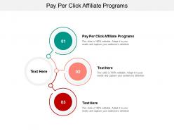 Pay per click affiliate programs ppt powerpoint presentation infographics deck cpb