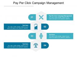 Pay per click campaign management ppt powerpoint presentation infographics cpb