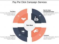 Pay per click campaign services ppt powerpoint presentation model background images cpb