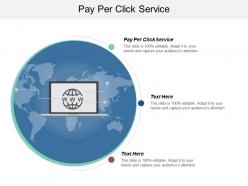 Pay per click service ppt powerpoint presentation ideas aids cpb