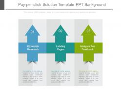 Pay per click solution template ppt background