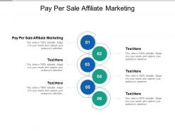 Pay per sale affiliate marketing ppt powerpoint presentation infographic template tips cpb