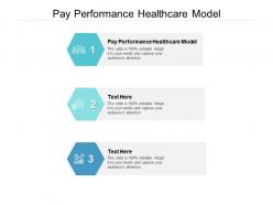 Pay performance healthcare model ppt powerpoint presentation file maker cpb