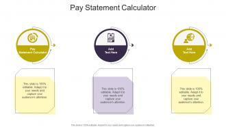 Pay Statement Calculator In Powerpoint And Google Slides Cpb