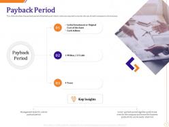 Payback Period Key Insights Ppt Powerpoint Presentation Professional Icons