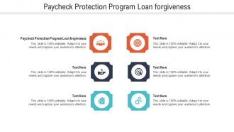 Paycheck protection program loan forgiveness ppt powerpoint presentation file infographic template cpb