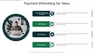 Paycheck Withholding Tax Taken In Powerpoint And Google Slides Cpb