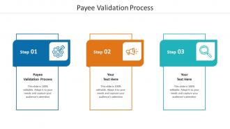Payee validation process ppt powerpoint presentation layouts diagrams cpb
