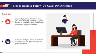 Paying Attention While Following Up In Sales Training Ppt