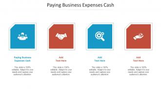Paying Business Expenses Cash Ppt Powerpoint Presentation Model Cpb