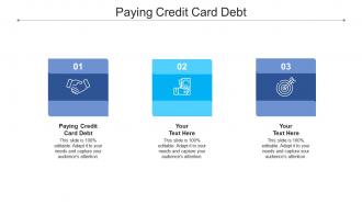 Paying credit card debt ppt powerpoint presentation show cpb