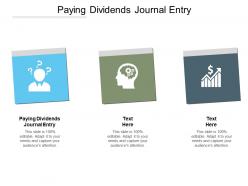 Paying dividends journal entry ppt powerpoint presentation summary graphic tips cpb
