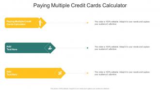 Paying Multiple Credit Cards Calculator In Powerpoint And Google Slides Cpb