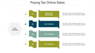 Paying Tax Online Sales Ppt Powerpoint Presentation Inspiration Vector Cpb