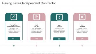 Paying Taxes Independent Contractor In Powerpoint And Google Slides Cpb